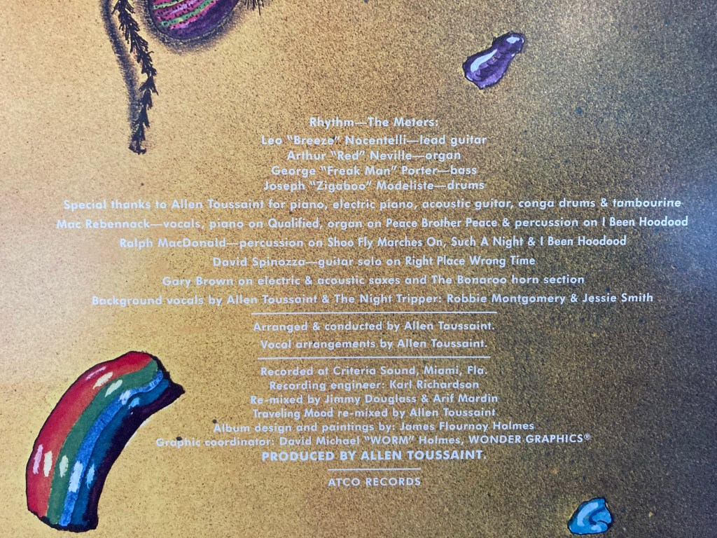 Credits on In the Right Place
